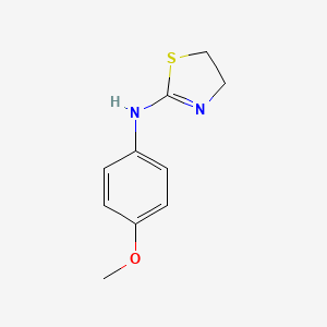 molecular formula C10H12N2OS B1267787 N-(4-甲氧基苯基)-4,5-二氢-1,3-噻唑-2-胺 CAS No. 56242-67-2