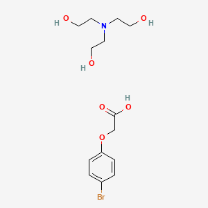 2-[Bis(2-hydroxyethyl)amino]ethanol;2-(4-bromophenoxy)acetic acid