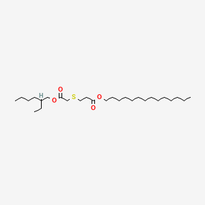 Tetradecyl 3-((2-((2-ethylhexyl)oxy)-2-oxoethyl)thio)propionate