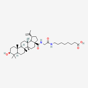 Octanoic acid, 8-(((((3beta)-3-hydroxy-28-oxolup-20(29)-en-28-yl)amino)acetyl)amino)-