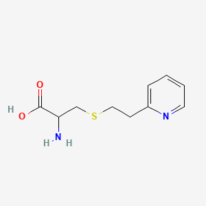 molecular formula C10H14N2O2S B1267798 2-氨基-3-[(2-吡啶-2-基乙基)硫代]丙酸 CAS No. 29567-83-7