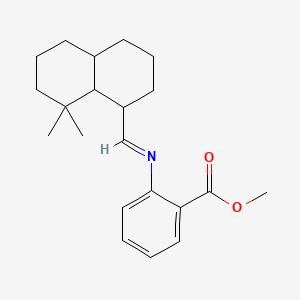 Methyl 2-(((octahydro-8,8-dimethyl-1-naphthyl)methylene)amino)benzoate