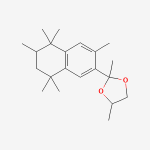 1,3-Dioxolane, 2,4-dimethyl-2-(5,6,7,8-tetrahydro-3,5,5,6,8,8-hexamethyl-2-naphthalenyl)-