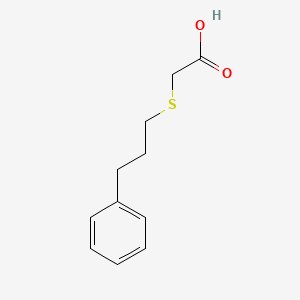 molecular formula C11H14O2S B1267819 [(3-Phenylpropyl)thio]acetic acid CAS No. 30134-08-8