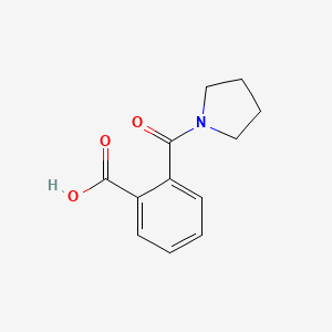molecular formula C12H13NO3 B1267820 2-(吡咯烷-1-羰基)苯甲酸 CAS No. 20320-43-8
