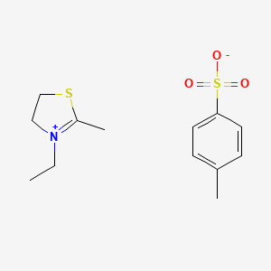 3-Ethyl-4,5-dihydro-2-methylthiazolium toluene-p-sulphonate