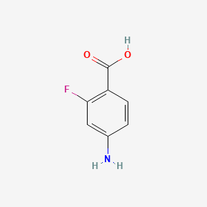 molecular formula C7H6FNO2 B1267824 4-Amino-2-fluorobenzoic acid CAS No. 446-31-1