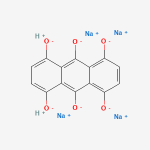 Tetrasodium dihydrogen anthracene-1,4,5,8,9,10-hexolate