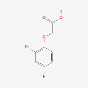 molecular formula C8H6BrFO3 B1267826 (2-溴-4-氟-苯氧基)-乙酸 CAS No. 399-40-6