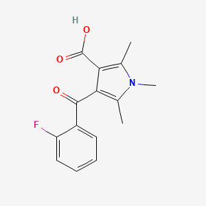 1H-Pyrrole-3-carboxylic acid, 4-(2-fluorobenzoyl)-1,2,5-trimethyl-