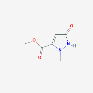molecular formula C6H8N2O3 B1267838 甲基2-甲基-5-氧代-2,5-二氢-1H-吡唑-3-羧酸甲酯 CAS No. 52867-42-2