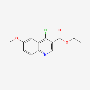 molecular formula C13H12ClNO3 B1267839 4-氯-6-甲氧基喹啉-3-羧酸乙酯 CAS No. 22931-71-1