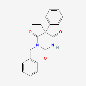 molecular formula C19H18N2O3 B1267841 2,4,6(1H,3H,5H)-Pyrimidinetrione, 5-ethyl-5-phenyl-1-(phenylmethyl)- CAS No. 50884-83-8