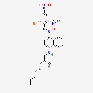 1-((4-((2-Bromo-4,6-dinitrophenyl)azo)-1-naphthyl)amino)-3-butoxypropan-2-ol