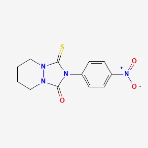 1H-(1,2,4)Triazolo(1,2-a)pyridazin-1-one, hexahydro-2-(4-nitrophenyl)-3-thioxo-