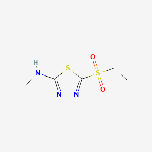 5-(Ethylsulphonyl)-N-methyl-1,3,4-thiadiazol-2-amine