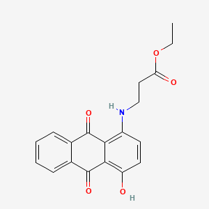 Ethyl N-(9,10-dihydro-4-hydroxy-9,10-dioxo-1-anthryl)-beta-alaninate