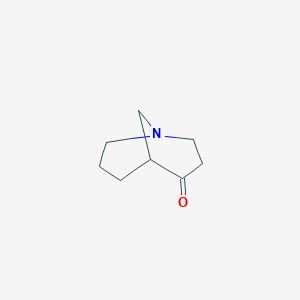molecular formula C8H13NO B1267877 1-氮杂双环[3.3.1]壬烷-4-酮 CAS No. 61108-24-5