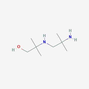 molecular formula C8H20N2O B1267897 2-[(2-Amino-2-methylpropyl)amino]-2-methylpropan-1-ol CAS No. 72622-74-3