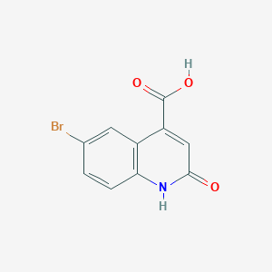 molecular formula C10H6BrNO3 B1267915 6-溴-2-羟基喹啉-4-羧酸 CAS No. 5463-29-6