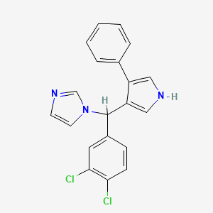 1H-Imidazole, 1-((3,4-dichlorophenyl)(4-phenyl-1H-pyrrol-3-yl)methyl)-