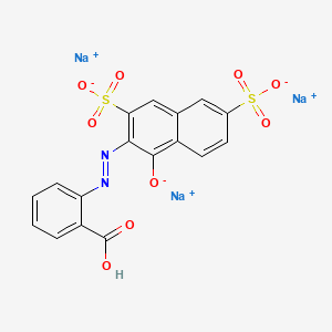 Trisodium 2-((1-hydroxy-3,6-disulphonato-2-naphthyl)azo)benzoate