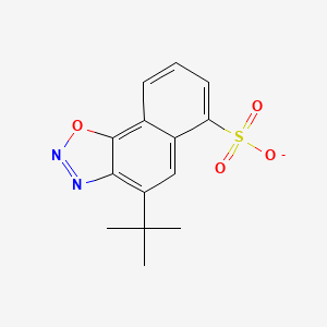 4-tert-Butyl naphth(2,1-d)-1,2,3-oxadiazole-6-sulphonate