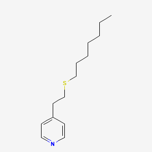 Pyridine, 4-(2-(heptylthio)ethyl)-