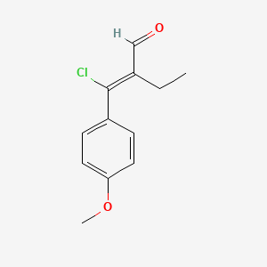 2-(Chloro(4-methoxyphenyl)methylene)butyraldehyde