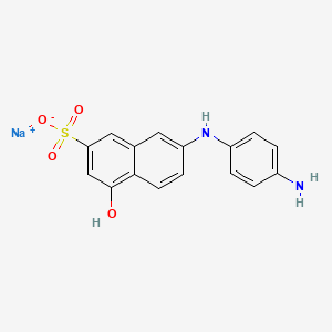 Sodium 7-(4-aminoanilino)-4-hydroxynaphthalene-2-sulphonate