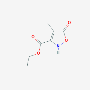 B1267927 Ethyl 4-methyl-5-oxo-2,5-dihydroisoxazole-3-carboxylate CAS No. 84280-59-1