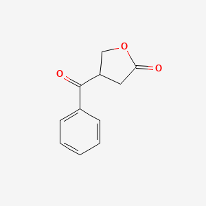 molecular formula C11H10O3 B1267929 4-Benzoyloxolan-2-one CAS No. 21034-22-0