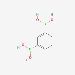 molecular formula C6H8B2O4 B1267935 1,3-Benzenediboronic acid CAS No. 4612-28-6