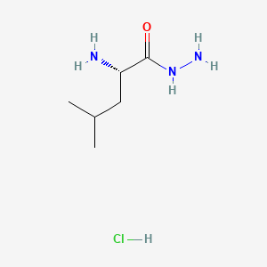 (2S)-2-amino-4-methylpentanehydrazide hydrochloride