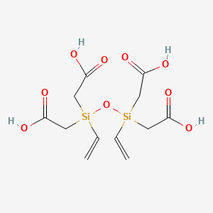 B12679354 1,3-Divinyldisiloxane-1,1,3,3-tetrayl tetraacetate CAS No. 84682-37-1