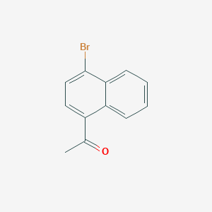 molecular formula C12H9BrO B1267936 1-(4-Bromonaphthalen-1-yl)ethanone CAS No. 46258-62-2