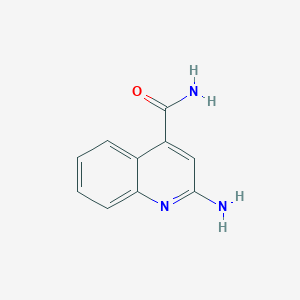 molecular formula C10H9N3O B1267938 2-Aminoquinoline-4-carboxamide CAS No. 16335-07-2