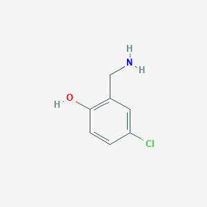 B1267940 2-(Aminomethyl)-4-chlorophenol CAS No. 3970-05-6