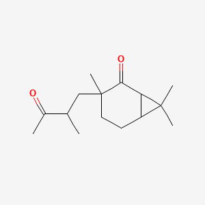 3,7,7-Trimethyl-3-(2-methyl-3-oxobutyl)bicyclo[4.1.0]heptan-2-one