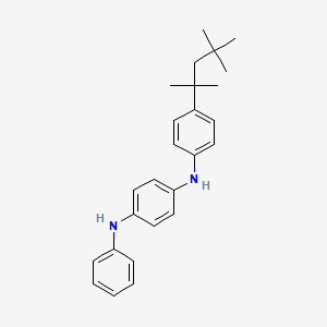 N-Phenyl-N'-[4-(1,1,3,3-tetramethylbutyl)phenyl]benzene-1,4-diamine