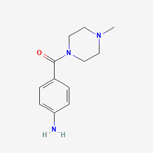 molecular formula C12H17N3O B1267946 (4-氨基苯基)(4-甲基哌嗪-1-基)甲酮 CAS No. 55121-99-8