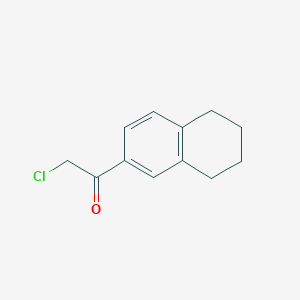 molecular formula C12H13ClO B1267947 2-Chloro-1-(5,6,7,8-tetrahydronaphthalen-2-yl)ethanone CAS No. 5803-67-8