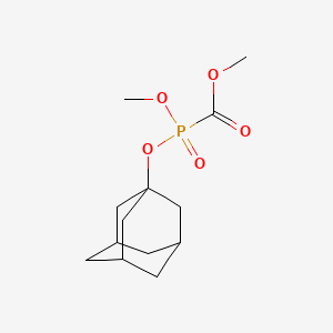 molecular formula C13H21O5P B12679489 Methyl [1-adamantyloxy(methoxy)phosphoryl]formate CAS No. 72304-89-3