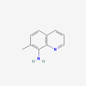 molecular formula C10H10N2 B1267949 7-甲基喹啉-8-胺 CAS No. 5470-82-6