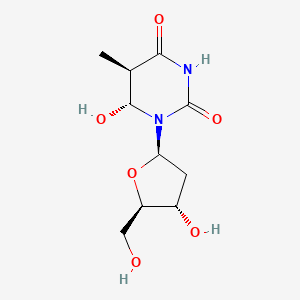 Thymidine, 5,6-dihydro-6-hydroxy-, (5R,6R)-