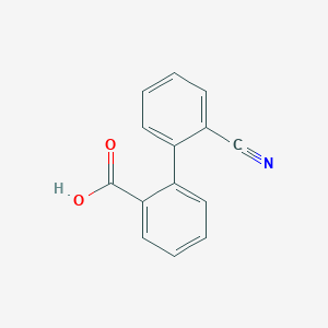 molecular formula C14H9NO2 B1267952 2-(2-氰基苯基)苯甲酸 CAS No. 57743-13-2