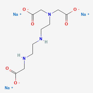 Glycine, N-(carboxymethyl)-N-(2-((2-((carboxymethyl)amino)ethyl)amino)ethyl)-, trisodium salt