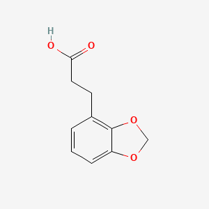 molecular formula C10H10O4 B1267958 3-(1,3-Benzodioxol-4-yl)propanoic acid CAS No. 20974-68-9