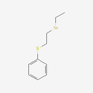 Benzene, ((2-(ethenylseleno)ethyl)thio)-