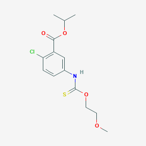 Methylethyl 2-chloro-5-{[(2-methoxyethoxy)thioxomethyl]amino}benzoate